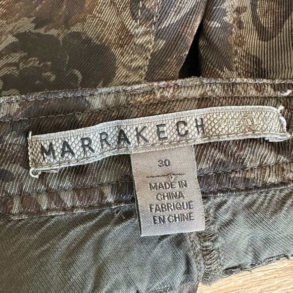 Anthropologie Marrakech Twill Cargo Pants Black Green 30 - Picture 7 of 14